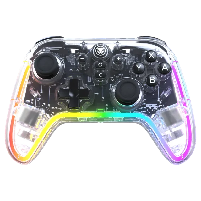 Snakebyte Gamepad Pro RGB S2 manette Switch 2 transparente