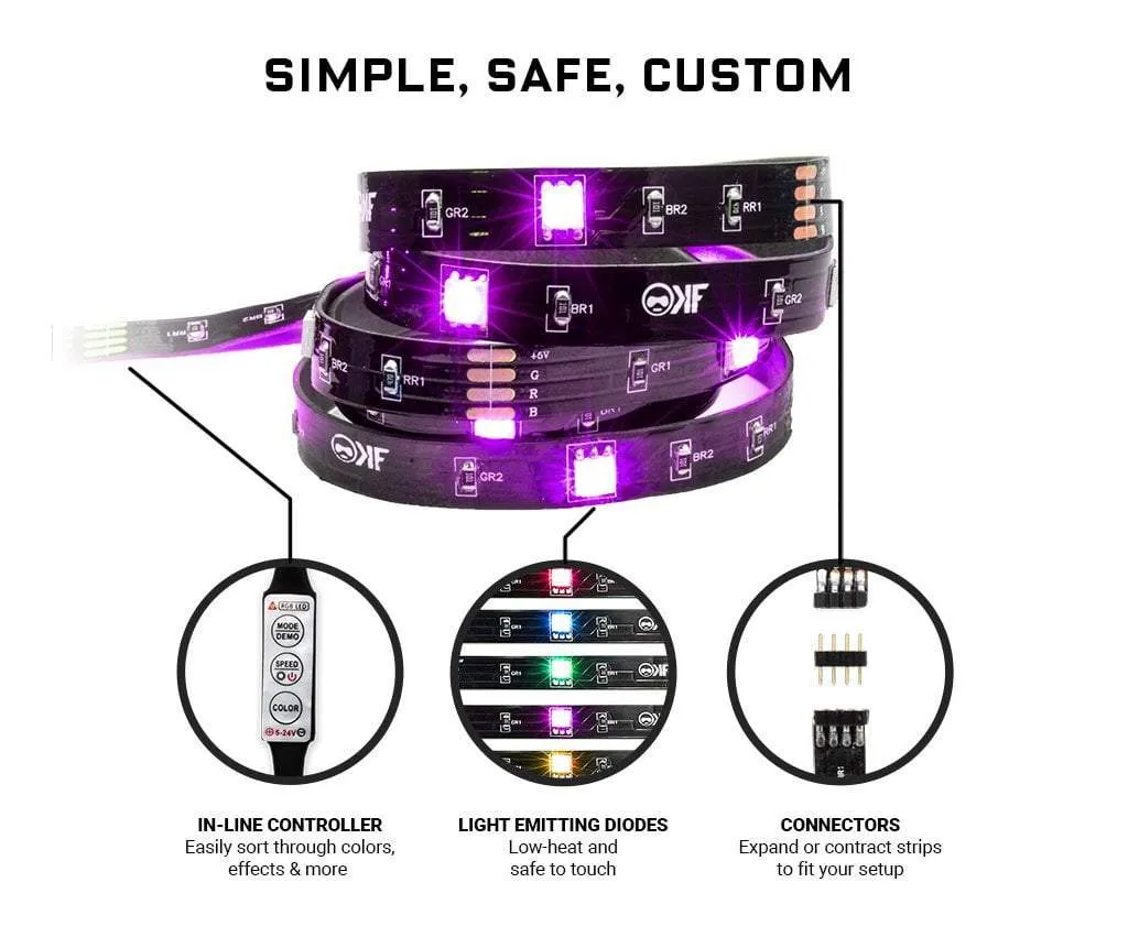 KontrolFreek Gaming Lights bande LED USB éclairage