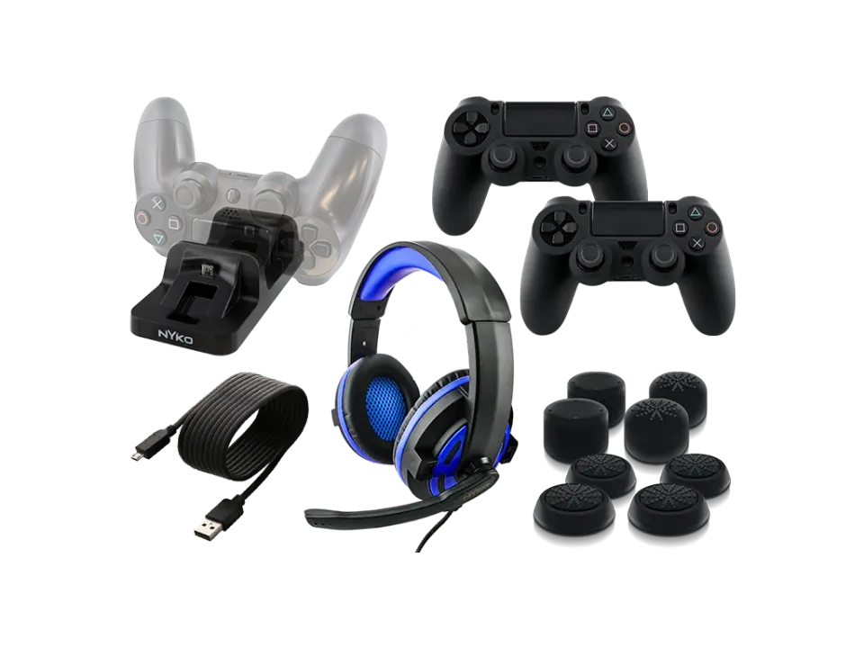 Nyko Master Pak kit accessoires PS4 avec casque et station