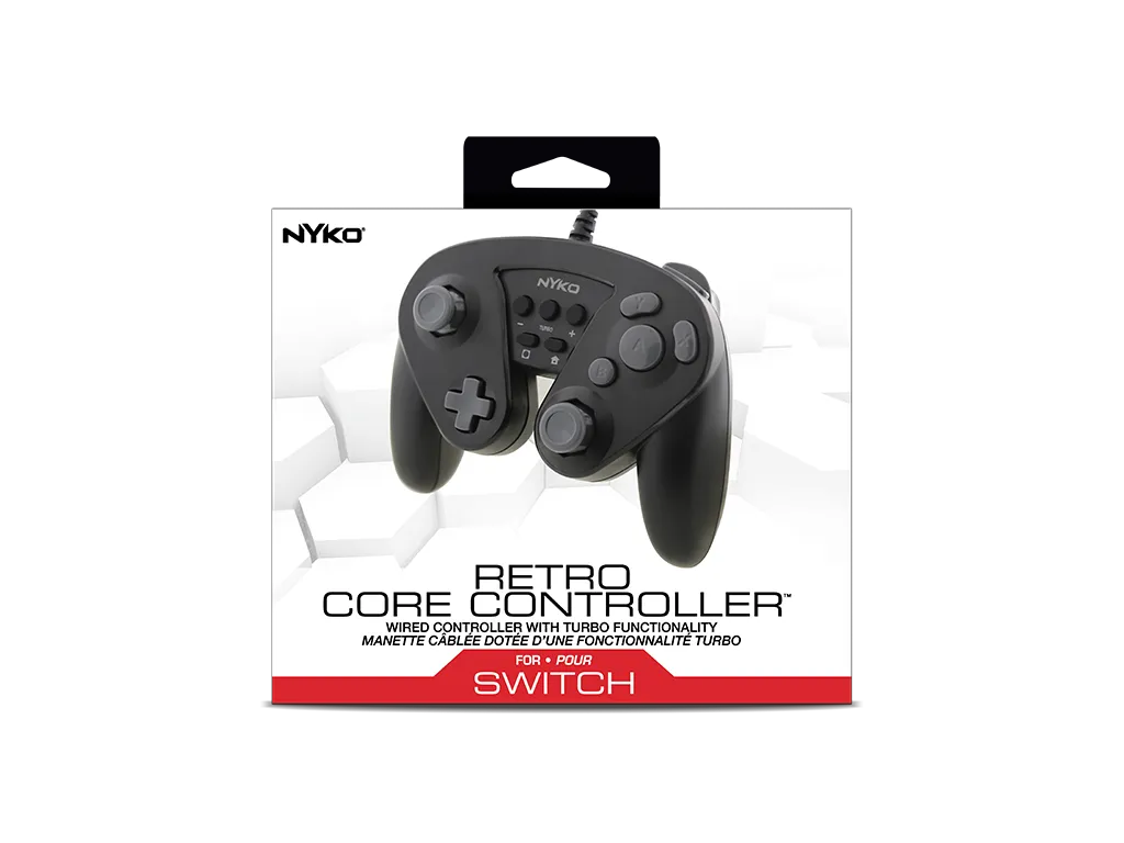 Nyko Retro Core manette filaire Switch Turbo 6 pieds