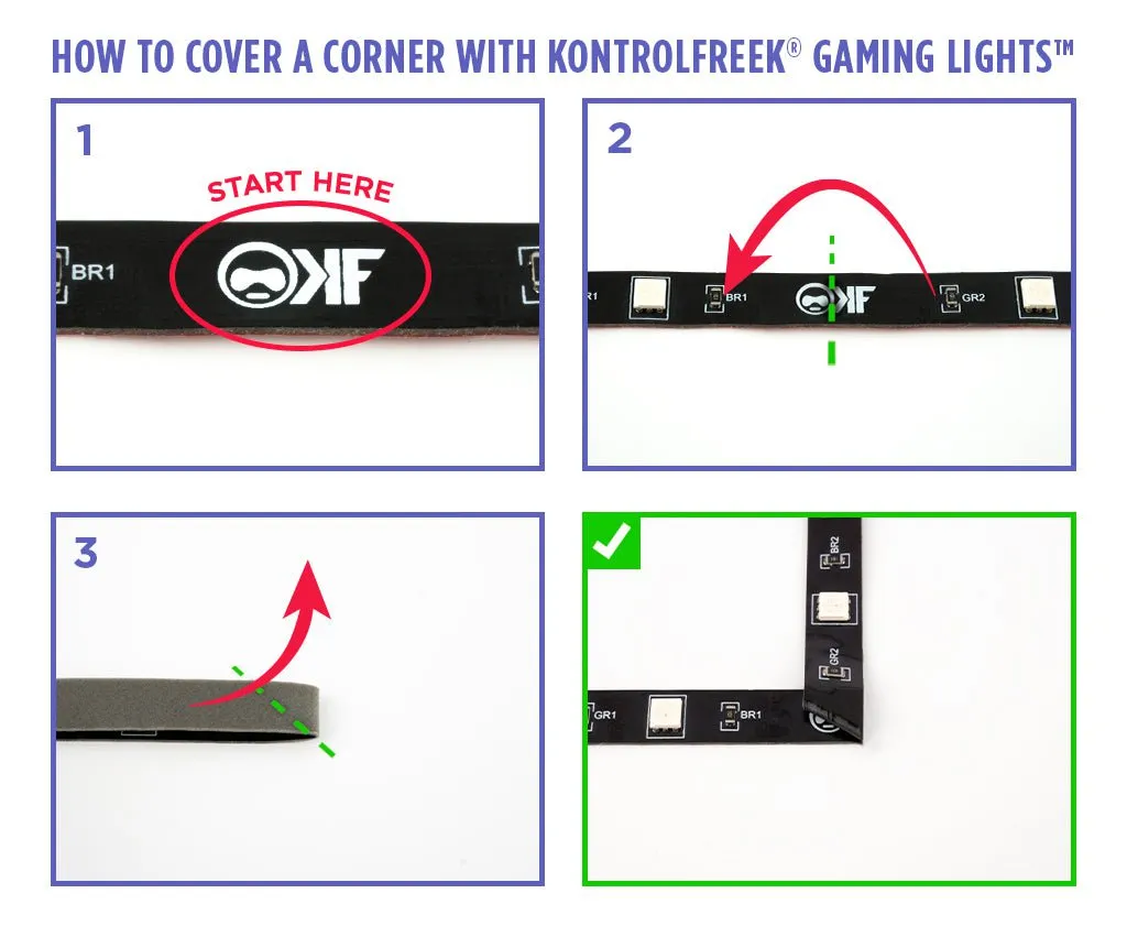 KontrolFreek Gaming Lights bande LED USB éclairage
