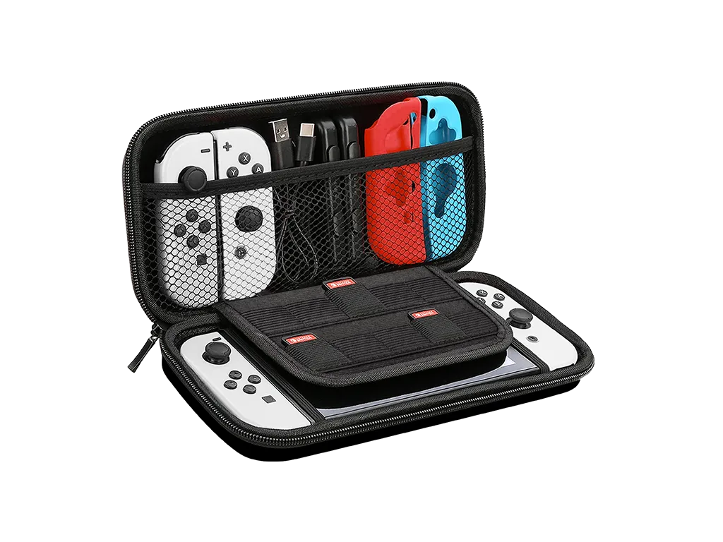 Nyko Play & Go Kit Switch OLED housse verre trempé 12 jeux