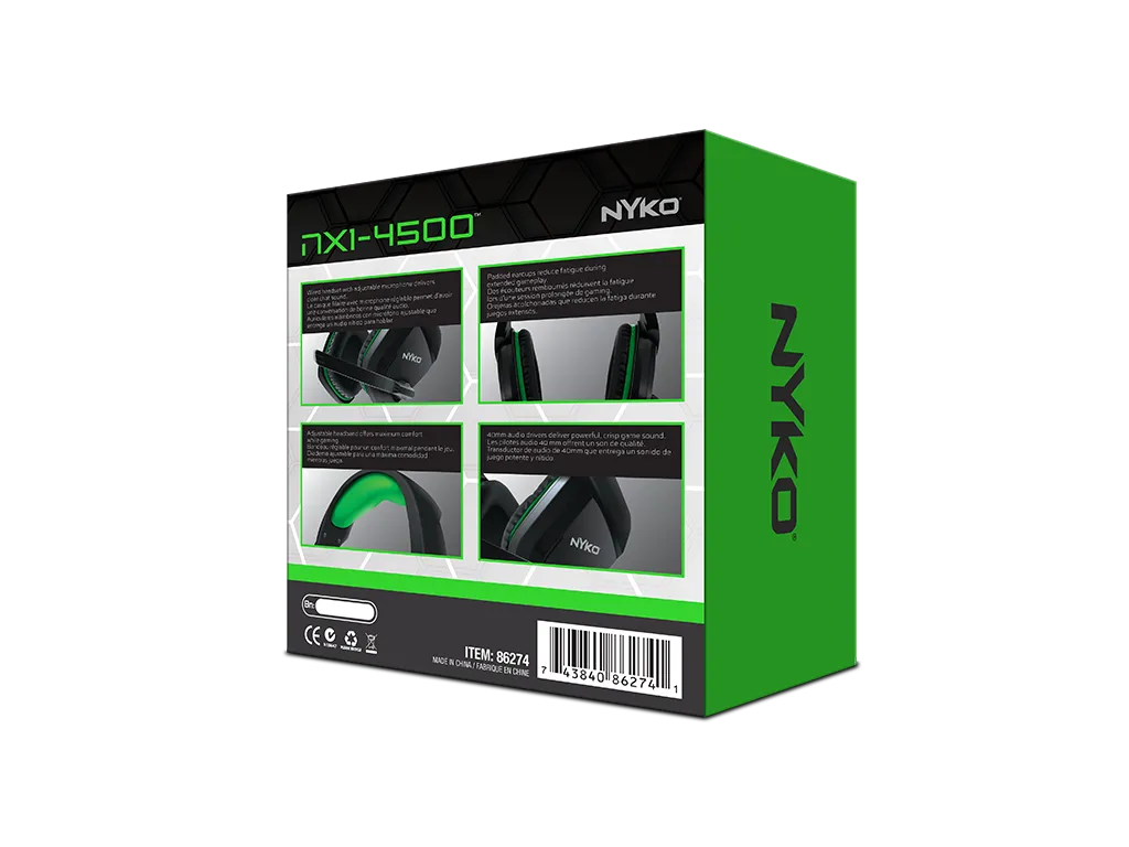 Nyko NX1-4500 casque gaming Xbox One filaire 40mm