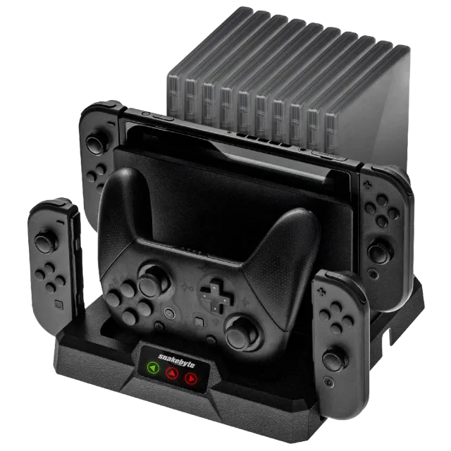 Snakebyte Base S station charge Switch Pro Joy-Con 10 jeux