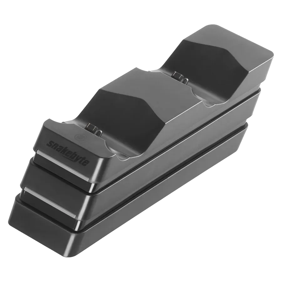 Snakebyte Twin:Charge 4 station recharge PS4 2 manettes noire