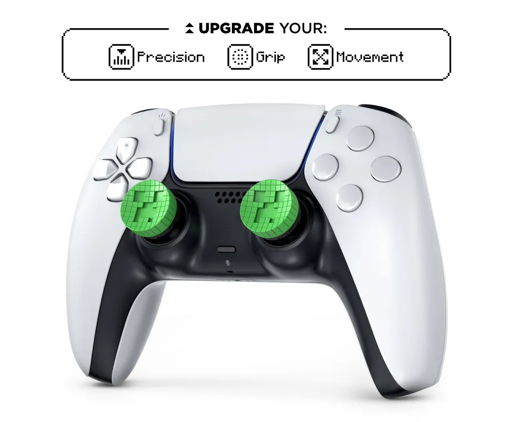 KontrolFreek Minecraft Creeper Edition grips stick confort