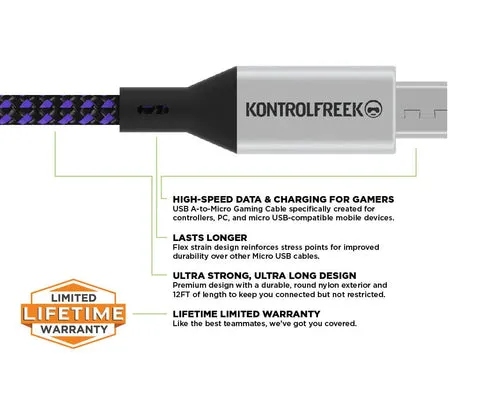 KontrolFreek câble gaming USB tressé