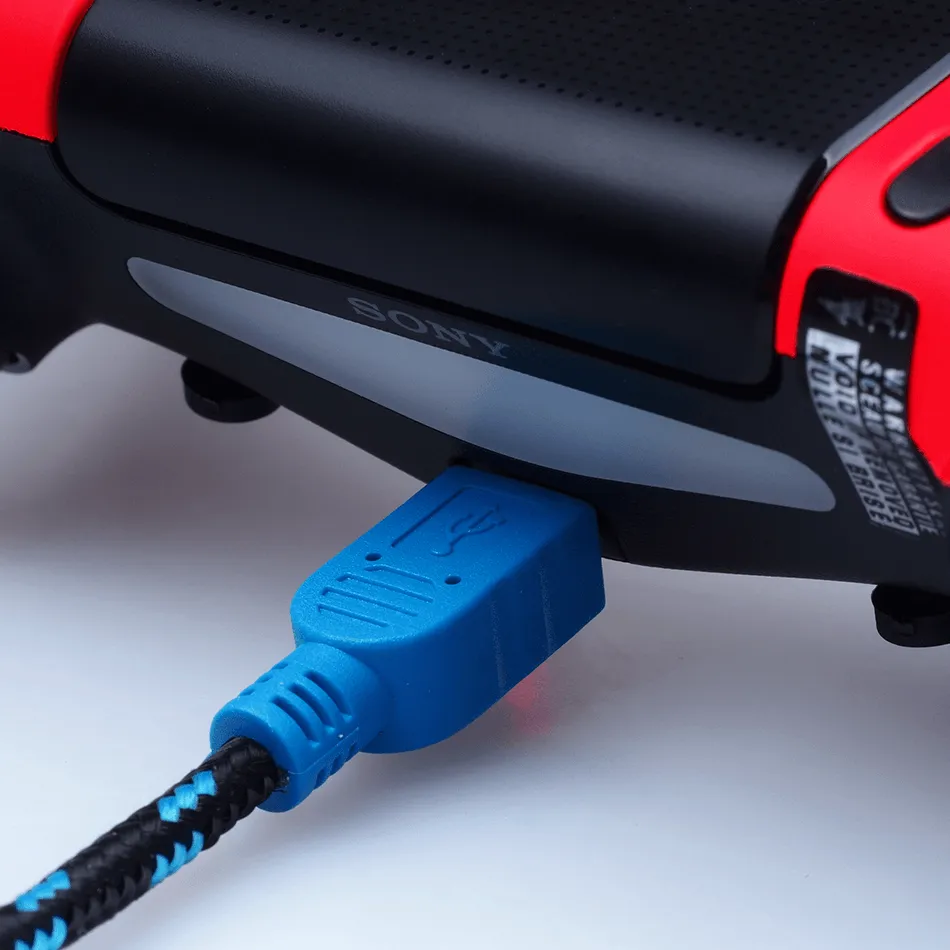 Burn Controllers câble micro USB 3m PS4 X1 doré