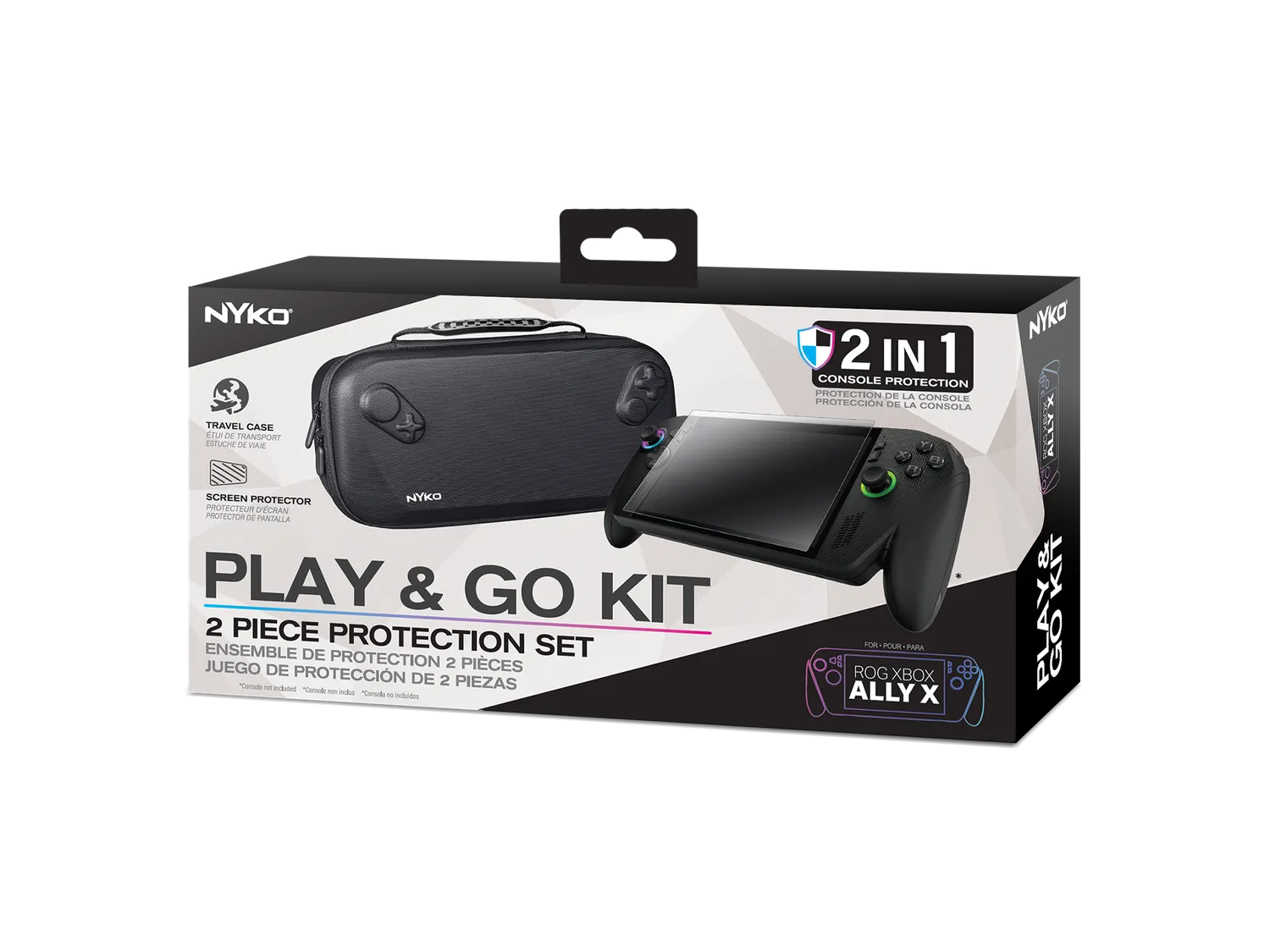 Nyko Play and Go Kit ROG Xbox Ally X housse verre trempé