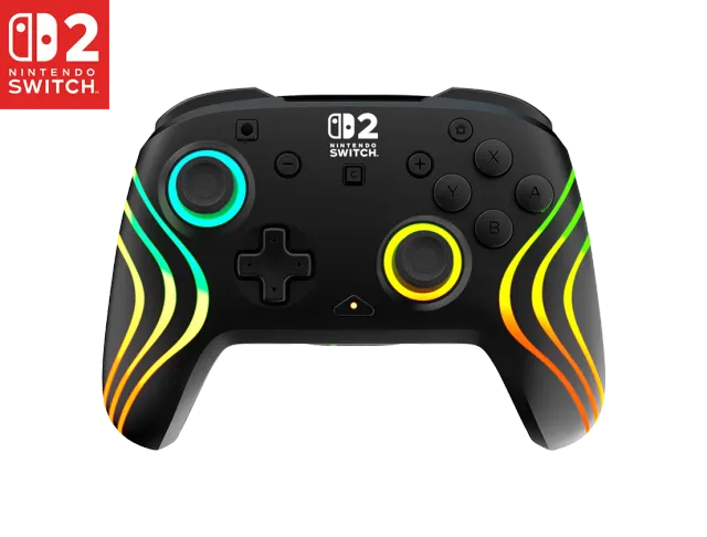 PDP Afterglow Wave manette sans fil RGB Nintendo Switch 2