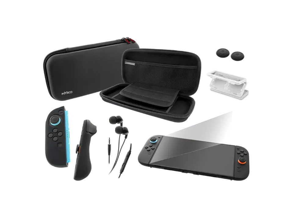 Nyko Starter Kit accessoires Switch 2 coque rigide