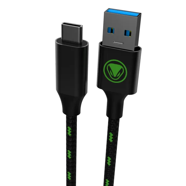 Snakebyte USB 3.2 X câble USB-A/C tressé 10 Gbit/s