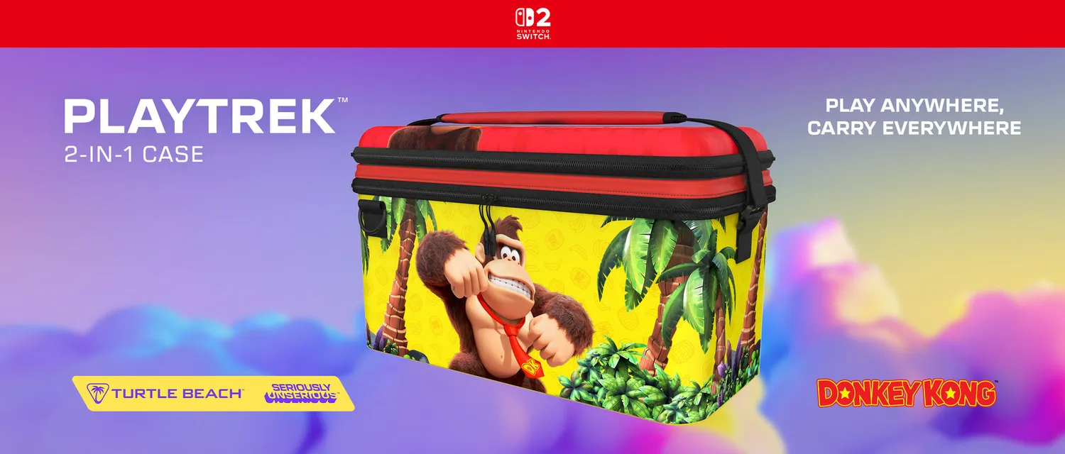 PlayTrek 2-in-1 étui Nintendo Switch 2 Donkey Kong Jungle