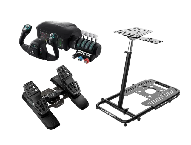 Turtle Beach VelocityOne Flight Pack Simulateur Stand + Palonnier