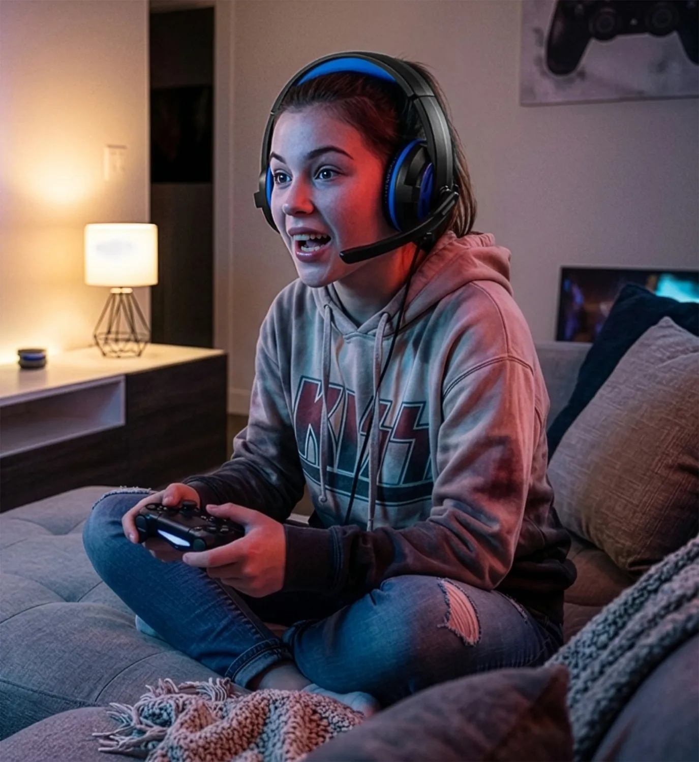 Nyko NP-2600 casque gaming filaire PS4 micro rétractable