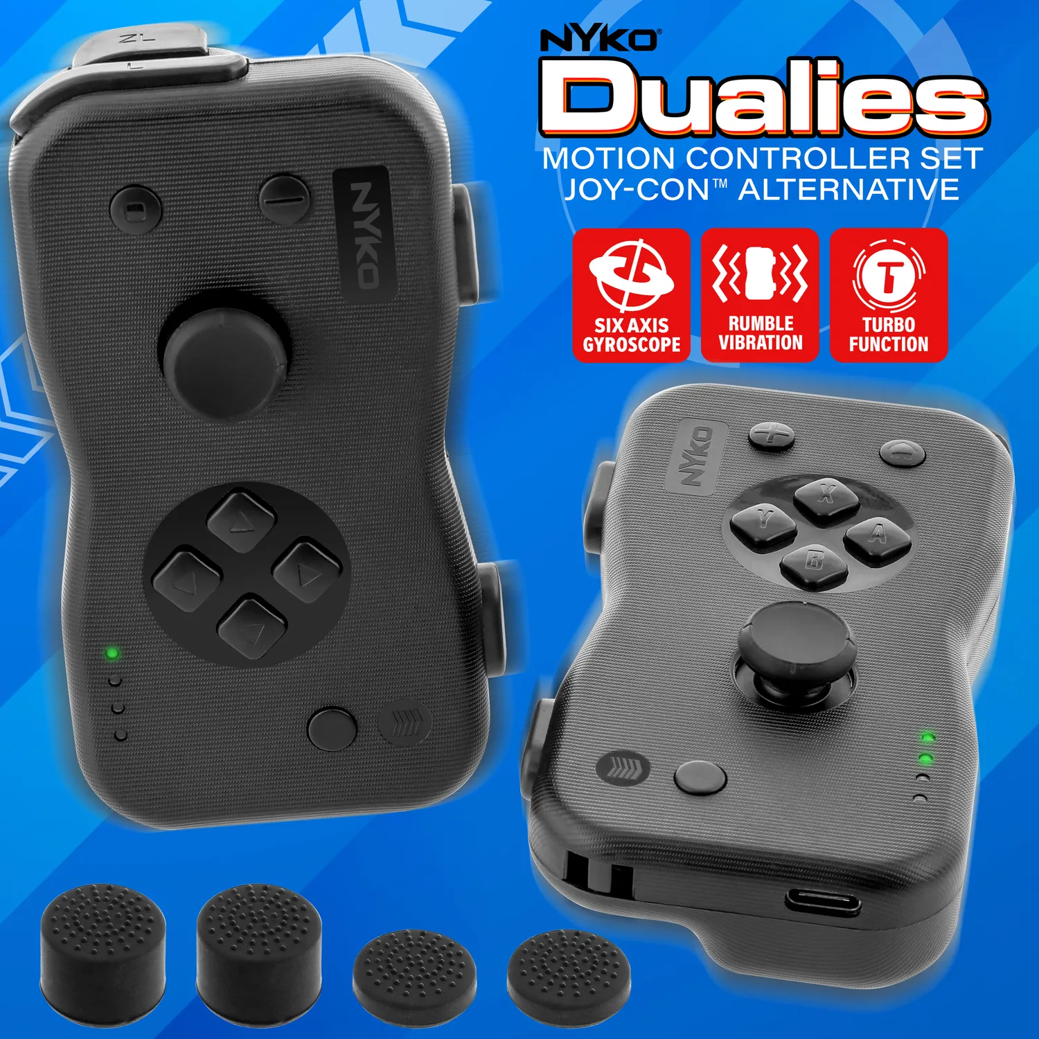 Nyko Dualies manettes Switch sans fil motion turbo