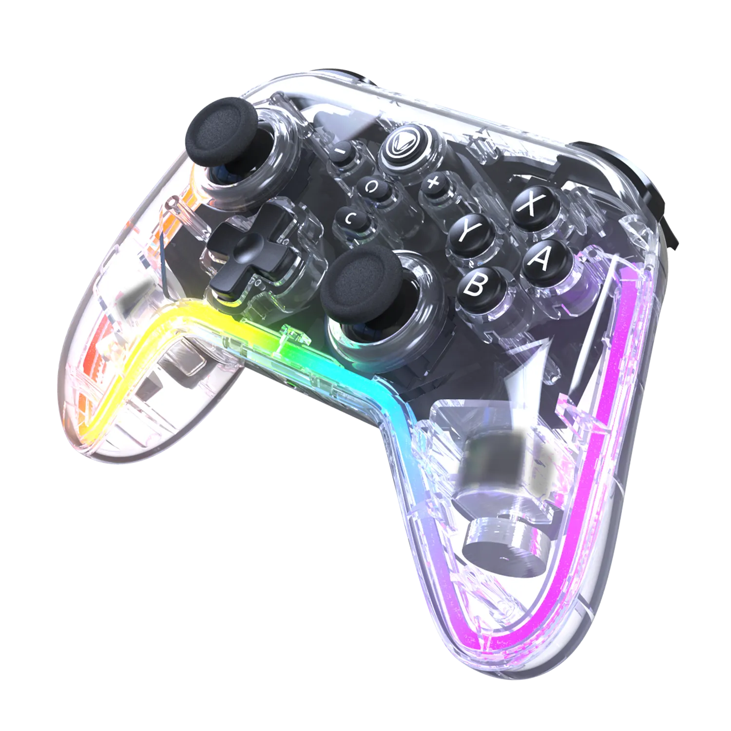 Snakebyte Gamepad Pro RGB S2 manette Switch 2 transparente