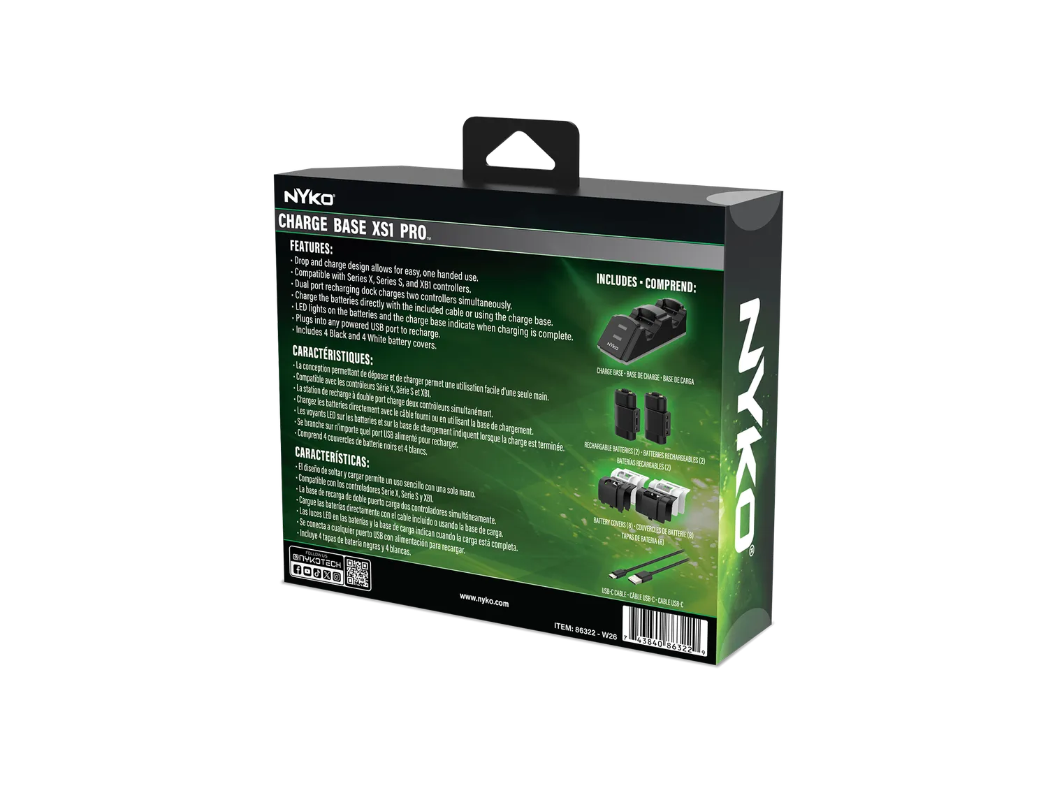 Nyko Charge Base XS1 Pro station charge Xbox double