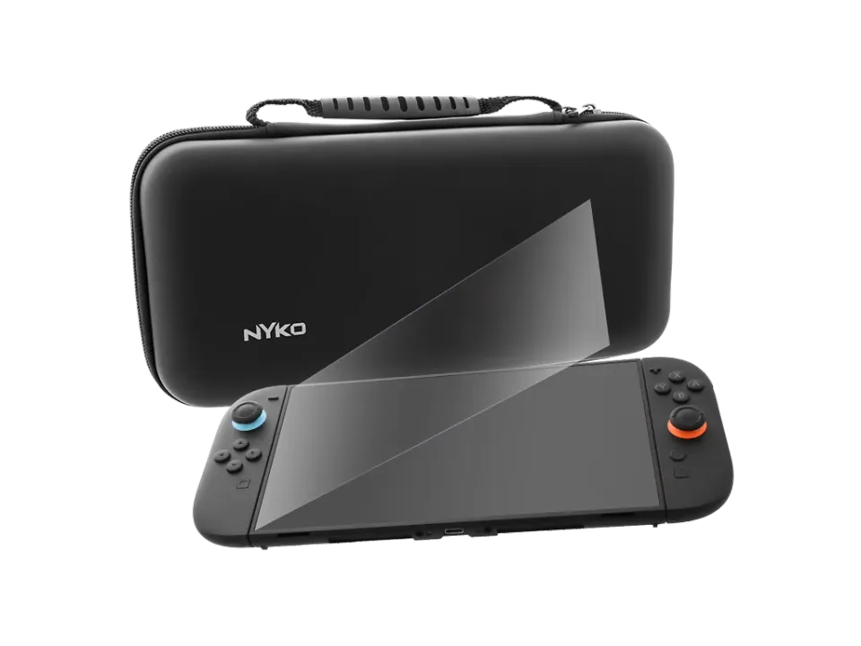 Nyko Play & Go Kit Switch 2 housse + verre trempé 9H