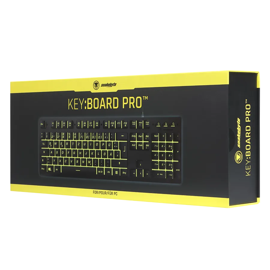 Snakebyte Key:Board Pro clavier gaming LED allemand