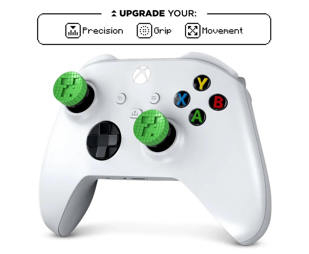 KontrolFreek Minecraft Creeper Edition grips stick confort