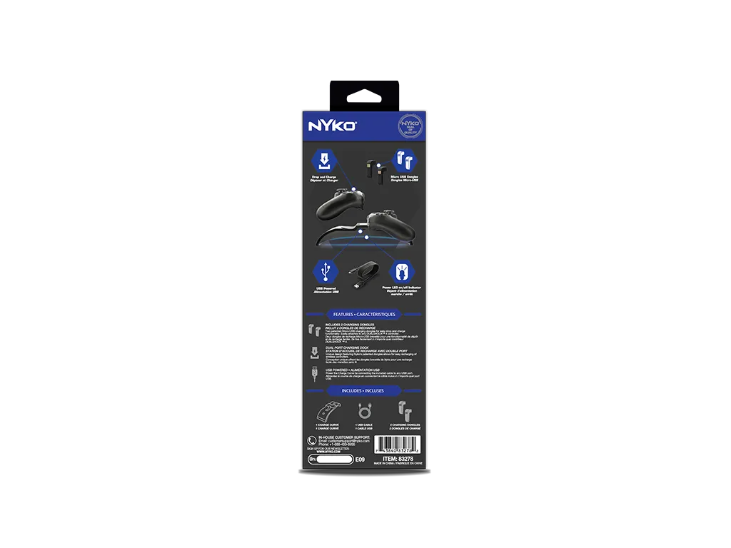 Nyko Charge Curve station charge PS4 double LED