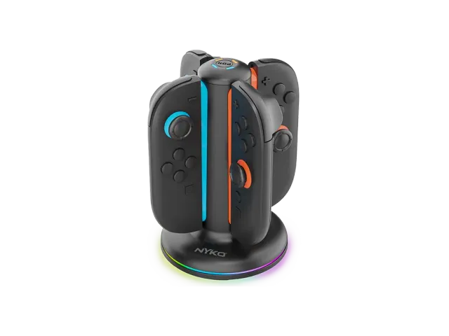 Nyko Charge Dock Switch 2 station 4 Joy-Con RGB
