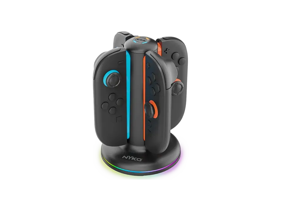 Nyko Charge Dock Switch 2 station 4 Joy-Con RGB