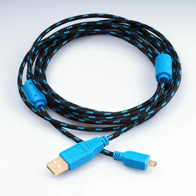 Burn Controllers câble micro USB 3m PS4 X1 doré